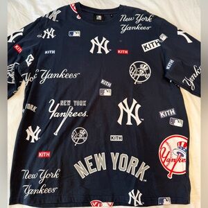Kith Black New York Yankees Long Sleeve Tee